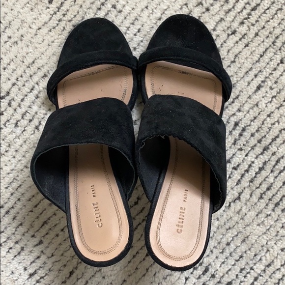 Celine black suede heels 36 - Picture 3 of 9